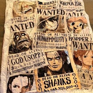 ‘One Piece’ Anime Wanted Poster Blanket